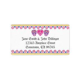 Rücksendesiegel für mexikanische Skulls Adressaufkleber