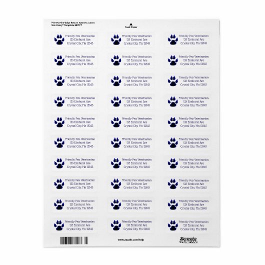 Rücksendesiegel für personalisierte Firmenlogos (Vorne)