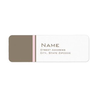 Rücksendesiegel für Rosa und Braun