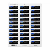 Rücksendesiegel für Royal Blue Heart Leafe (Vorne)