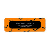 Rücksendesiegel für schwarze und orangefarbene Fle (Vorne)