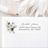 Rücksendesiegel für Winterweiße Flora und Pinien (Insitu)