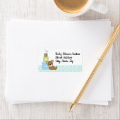 Rücksendetikett für Baby Boy Shower Adressaufkleber (Insitu)