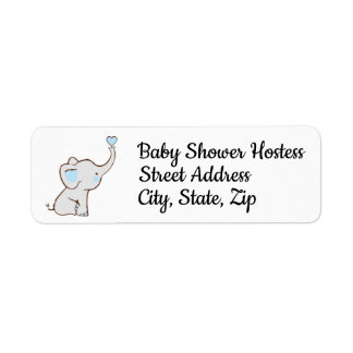 Rücksendetikett für Babydusche