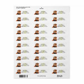 Rücksendetikett für den Labrador mit Pastelstift (Vorne)