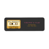 Rücksendetikett für Kassettenband (Vorne)