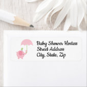 Rücksendetikett für Mädchen-Dusche (Insitu)