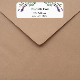 Rücksendetikett "Lavender eucalyptus"