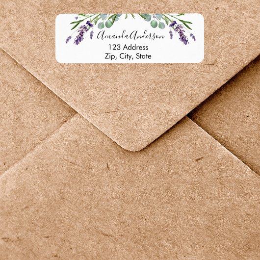 Rücksendetikett "Lavender eucalyptus"