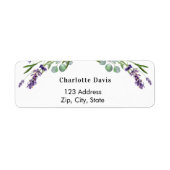 Rücksendetikett "Lavender eucalyptus" (Vorne)