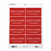Rücksendung an den Absender / Kein Empfänger (Vorne)