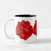 RÜCKSICHTSLOSE ROSEN-SCHALE ZWEIFARBIGE TASSE (Links)