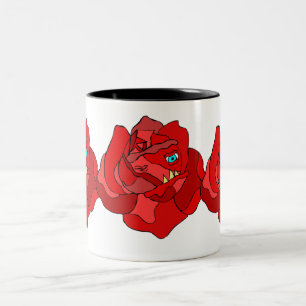 RÜCKSICHTSLOSE ROSEN-SCHALE ZWEIFARBIGE TASSE