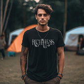 Rücksichtsloses Typografie-Design T-Shirt