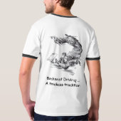 Rücksitzfahrer. Eine zeitlose Tradition T-Shirt (Rückseite)