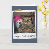 Rücksitzkarte des Fahrers zum Glück des Vaters Karte (Gelbe Blume)