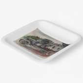 Rücksitztreiber Pappteller (Gewinkelt)