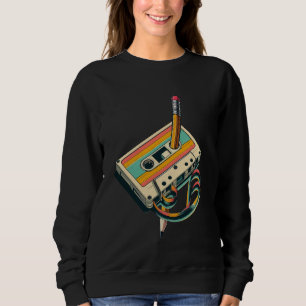 Rückspulen der alten Schulmusik Sweatshirt