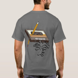 Rückspulen des Kassettenbands im Stil der 80er Jah T-Shirt