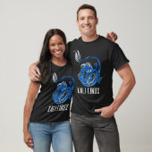 Rückspur Kali Linu Design mit Dragon T-Shirt (Unisex)