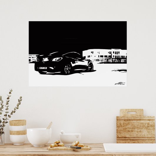 Rückstand des Genesis Coupe Poster (Küche)