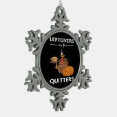 Rückstände sind für Quittstellen V Schneeflocken Zinn-Ornament (Links)