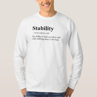 Rückstechen ist eine wichtige Mitarbeiterkompetenz T-Shirt