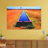 RÜCKSTRECKE 32 x 48 Leinwanddruck (Insitu (Wohnzimmer))