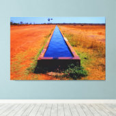 RÜCKSTRECKE 32 x 48 Leinwanddruck (Insitu (Holzboden))