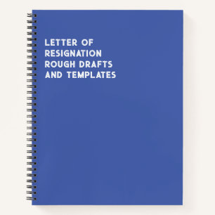 Rücktrittsbrief (lustig) Notebook Notizblock