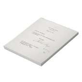 Rücktrittsschreiben von Richard M. Nixon 1974 Notizblock (Rotiert)