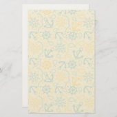 Rückwand mit Anker, Seile Briefpapier (Vorne/Hinten)