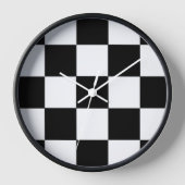 Rückwand-Uhr für die schwarze und weiße Karton Wanduhr (Vorderseite)