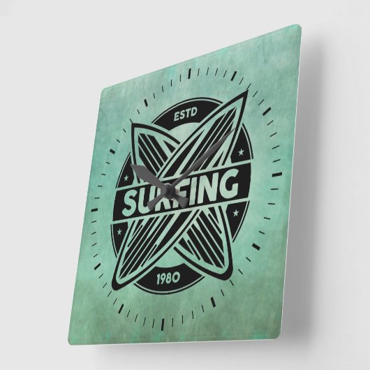 Rückwand-Uhr Quadratische Wanduhr (Winkel)