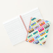 Rückwandkassettenband-Notebook Notizblock (Innenseite)