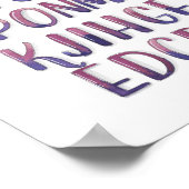 Rückwärts Alphabet Poster (Ecke)