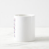 Rückwärts Aquarell-Alphabet Kaffeetasse (Mittel)