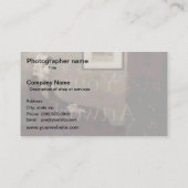 Rückwärts Kunst Visitenkarte (Rückseite)