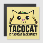 Rückwärts von Tacocat Magnetkarte (Vorne/Hinten)