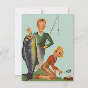 Rückwärtsfischen von Camping - Ankündigung