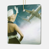 Rückwärtsflug - SRF Keramikornament (Links)