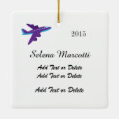 Rückwärtsflug - SRF Keramikornament (Rückseite)