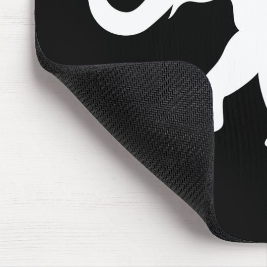 Rückwärtsgewandte ElefantenSilhouette Mousepad (Ecke)