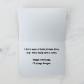 Rückwärtskondolenzkarte 1 karte (Innenseite)