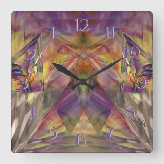 Rückwärtskontrolle Quadratische Wanduhr (Vorderseite)