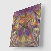 Rückwärtskontrolle Quadratische Wanduhr (Winkel)