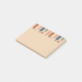 Rückwärtsnotizen für Atombäume Post-it Klebezettel (angewinkelt)