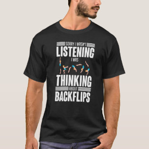 Rückwärtssalto Parkour Turnhalle Anfänger Sprungtr T-Shirt