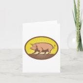 Rückwärtsschweif mit Sunburst Karte (Vorderseite)