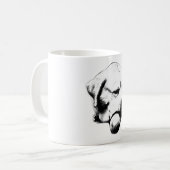 Rückwärtssieger Kaffeetasse (Vorderseite Links)
